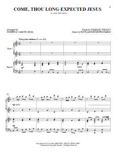 Come, Thou Long-Expected Jesus von Joseph M. Martin (Download) 