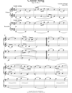 Cradle Song, Op. 27, No. 1 von Leander Schlegel (Download) 