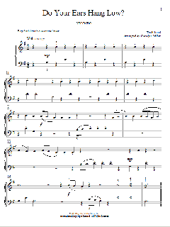 Do Your Ears Hang Low? von Traditional (Download) 