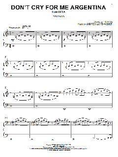 Don't Cry For Me Argentina von Tim Rice (Download) 