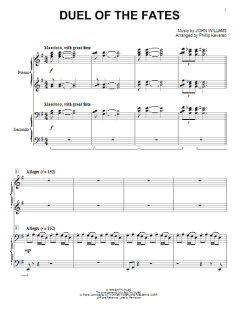 Duel Of The Fates von John Williams (Download) 