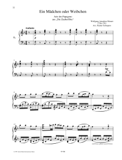 Ein Mädchen oder Weibchen von Wolfgang Amadeus Mozart (Download) 