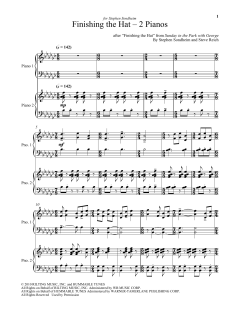 Finishing The Hat - Two Pianos von Stephen Sondheim (Download) 