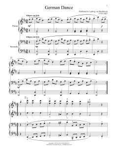 German Dance von Ludwig van Beethoven (Download) 