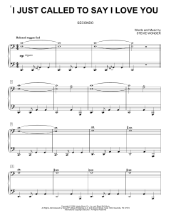 I Just Called To Say I Love You von Stevie Wonder (Download) 