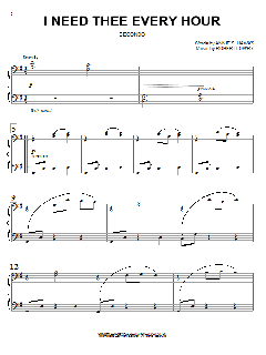 I Need Thee Every Hour von Annie S. Hawks (Download) 