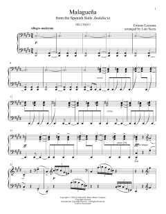 Malaguena von Ernesto Lecuona Casado (Download) 