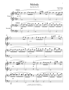 Melody, Op. 824, No. 43 von Carl Czerny (Download) 