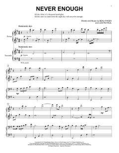 Never Enough von Benj Pasek (Download) 