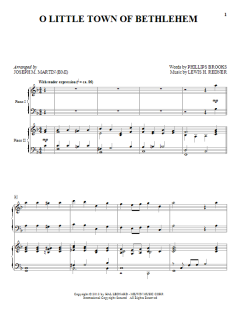 O Little Town Of Bethlehem von Joseph M. Martin (Download) 