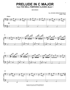 Prelude In C Major von Johann Sebastian Bach (Download) 