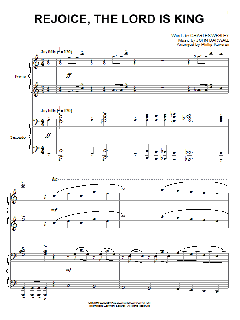 Rejoice, The Lord Is King von Charles Wesley (Download) 