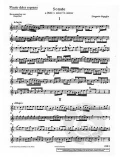 Sonate a-Moll von Diogenio Bigaglia 