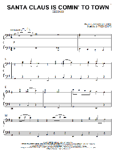 Santa Claus Is Comin' To Town von Fred Coots (Download) 