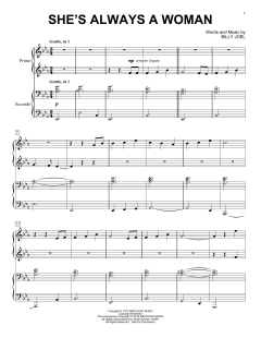 She's Always A Woman von Billy Joel (Download) 