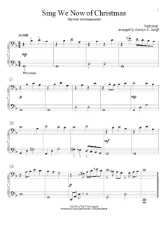 Sing We Now Of Christmas von Traditional (Download) 