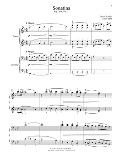 Sonatina, Op. 209, No. 1, I. Allegro von Jacob Schmitt (Download) 