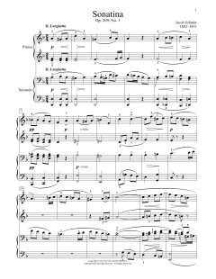 Sonatina, Op. 209, No. 1, II. Larghetto von Jacob Schmitt (Download) 