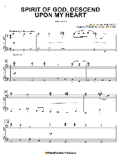 Spirit Of God, Descend Upon My Heart von George Croly (Download) 