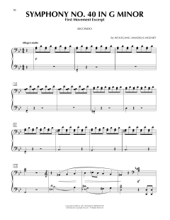 Symphony No. 40 In G Minor, First Movement Excerpt von Wolfgang Amadeus Mozart (Download) 