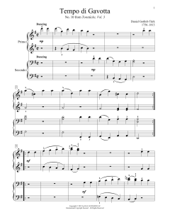 Tempo Di Gavotta von Daniel Gottlob Türk (Download) 