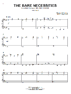 The Bare Necessities von Terry Gilkyson (Download) 