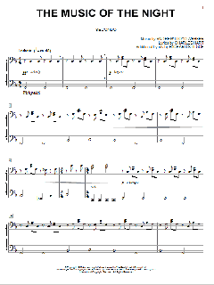 The Music Of The Night von Andrew Lloyd Webber (Download) 