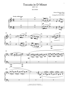 Toccata In D Minor, BWV 565 von Johann Sebastian Bach (Download) 