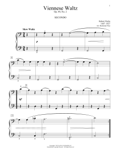Viennese Waltz, Op. 44, No. 2 von Robert Fuchs (Download) 