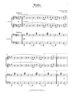 Waltz, Op. 102, No. 10 von Cornelius Gurlitt (Download) 