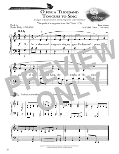 O For A Thousand Tongues To Sing von Charles Wesley (Download) 