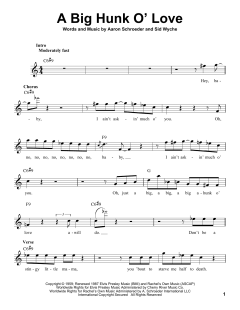 A Big Hunk O' Love von Elvis Presley (Download) 