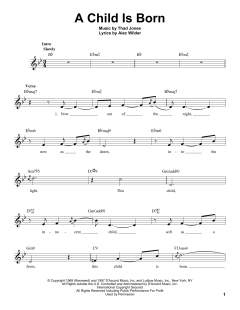 A Child Is Born von Thad Jones (Download) 