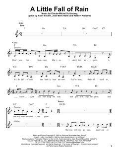 A Little Fall Of Rain von Alain Boublil (Download) 