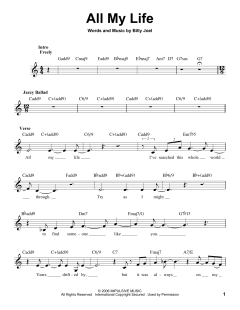 All My Life von Billy Joel (Download) 