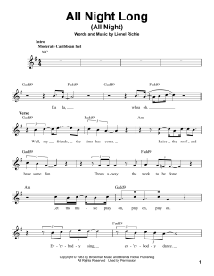All Night Long von Lionel Richie (Download) 