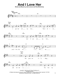 And I Love Her von The Beatles (Download) 