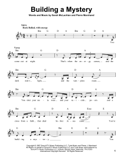 Building A Mystery von Sarah McLachlan (Download) 