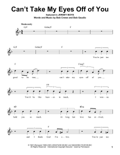 Can't Take My Eyes Off Of You von Frankie Valli (Download) 