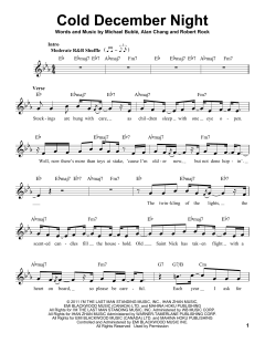 Cold December Night von Michael Bublé (Download) 