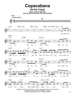 Copacabana von Barry Manilow (Download) 