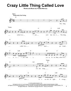 Crazy Little Thing Called Love von Queen (Download) 
