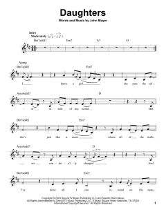 Daughters von John Mayer (Download) 