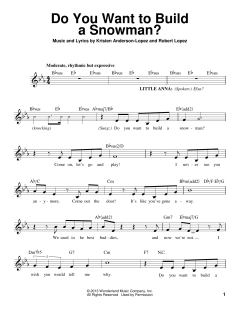 Do You Want To Build A Snowman? von Robert Lopez (Download) 