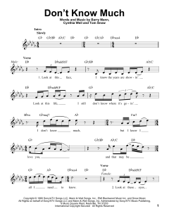 Don't Know Much von Tom Snow (Download) 