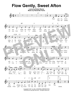 Flow Gently, Sweet Afton von Robert Burns (Download) 