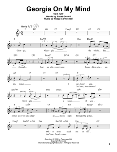 Georgia On My Mind von Ray Charles (Download) 