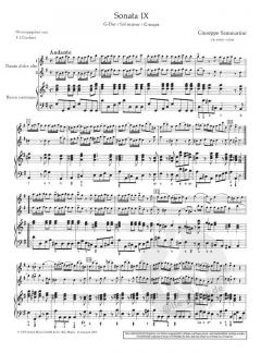 12 Sonaten Band 3 von Giuseppe Sammartini 