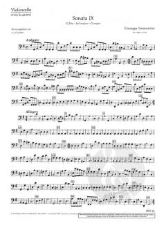 12 Sonaten Band 3 von Giuseppe Sammartini 