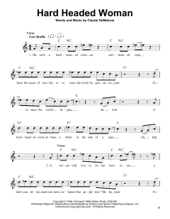 Hard Headed Woman von Elvis Presley (Download) 